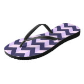Tongs Motif Chevron Violet (Incliné)