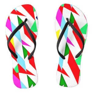 Tongs Motif chromatique coloré