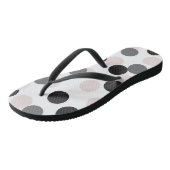 Tongs Motif Confetti Bokeh Blush & Black Large (Incliné)