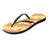 Tongs Motif d'abstraction coloré éblouissant (Incliné)