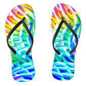 Tongs Motif d'abstractions colorées (Semelle)