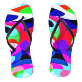 Tongs Motif d'abstractions colorées (Semelle)