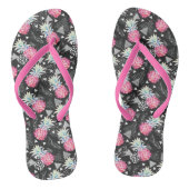 Tongs Motif d'ananas triangulaire texturé (Semelle)