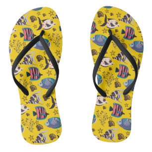 Tongs Motif d'animaux aquatiques vie océanique sous-ma