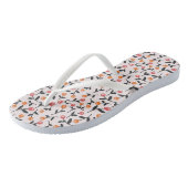 Tongs Motif de bourgeon floral bohème (Incliné)