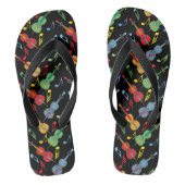 Tongs Motif de Cellos coloré (Semelle)