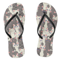 Motif de chats blancs et gris
