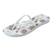 Tongs Motif De Chats, Chats Mignons, Chatons, Poisson (Incliné)