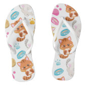 Tongs Motif De Chats, Chats Mignons, Kitty, Chatons, Paw (Semelle)