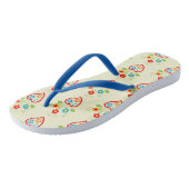 Tongs Motif de coeur populaire portugais (Incliné)