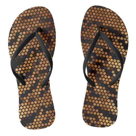 Tongs Motif de couleur de tigre Mignon (Semelle)