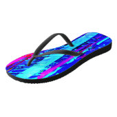 Tongs Motif de couleurs explosant (Incliné)