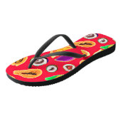 Tongs Motif de délice fruité vibrant (Incliné)