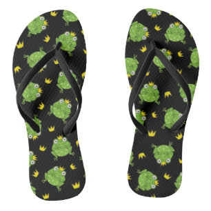 Tongs Motif de dessin de grenouille