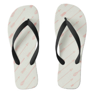 Tongs Motif de flèches décrit par corail