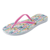 Tongs Motif de forme d'aquarelle Abstraite (Incliné)