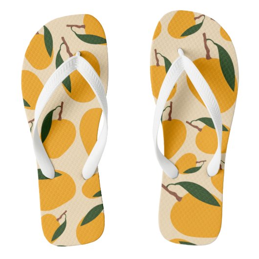 Tongs Motif de fruits d'été Mango (Semelle)