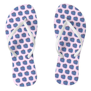 Tongs Motif de gâteau au coeur mou