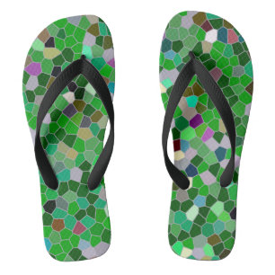Tongs MOTIF de jardin multicolore VERT
