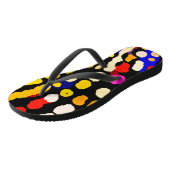 Tongs Motif de lecture couleur expressif (Incliné)