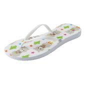 Tongs Motif De Llamas, Cute Llamas, Alpacas, Cactus (Incliné)