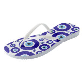 Tongs Motif de l'œil maléfique, Œil grec, Œil turc, Naza (Incliné)