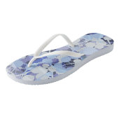 Tongs Motif de microbe pourpre (Incliné)