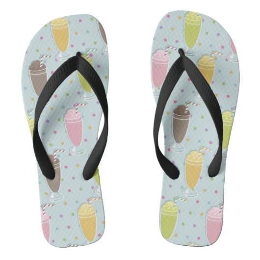 Tongs Motif de Milkshake (Semelle)