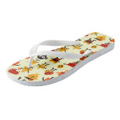 Tongs motif de monstres amusants (Incliné)