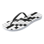 Tongs Motif de mots croisés (Incliné)