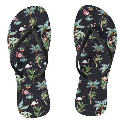 Tongs Motif de palme aquarelle (Semelle)