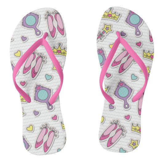 Tongs motif de princesse papillon (Semelle)