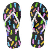 Tongs Motif de sandales à talons noirs (Semelle)