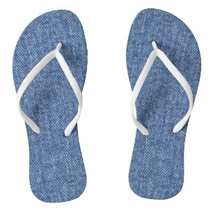 Tongs Motif DE STYLE BLEU DENIM TEXTURE