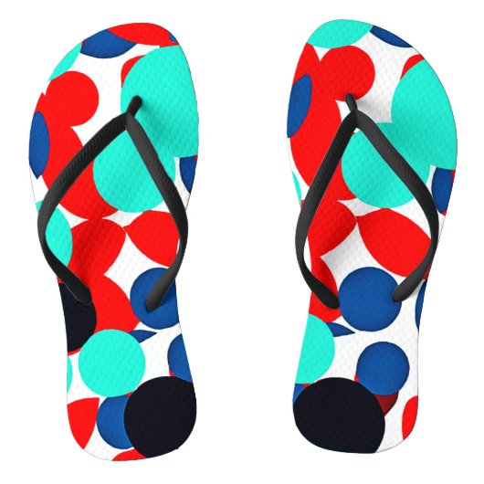 Tongs Motif de style de lecture couleur dynamique (Semelle)