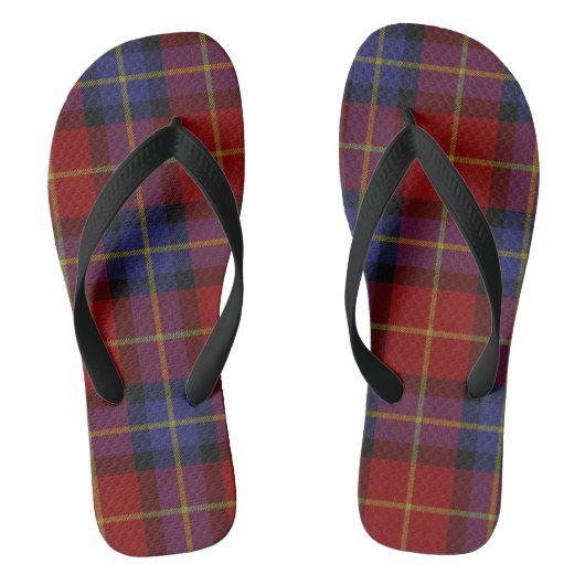 Tongs Motif de tartan (Semelle)