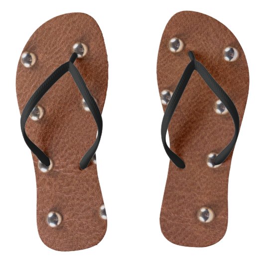 Tongs motif de texture de cuir (Semelle)