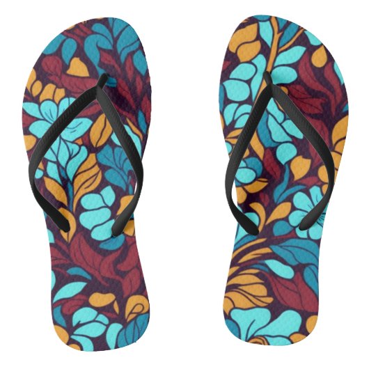 Tongs Motif de tissu (Semelle)