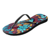 Tongs Motif de tissu (Incliné)