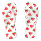 Tongs Motif de tranche de fruits de pastèque d'été (Semelle)