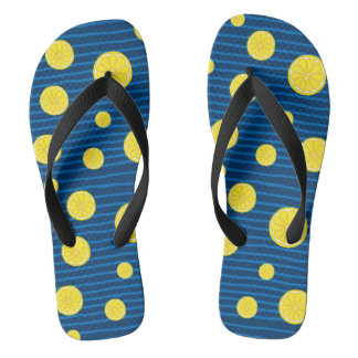 Tongs Motif de tranches de citron