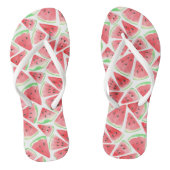 Tongs Motif de tranches de pastèque (Semelle)