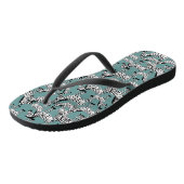 Tongs Motif de zèbre (Incliné)