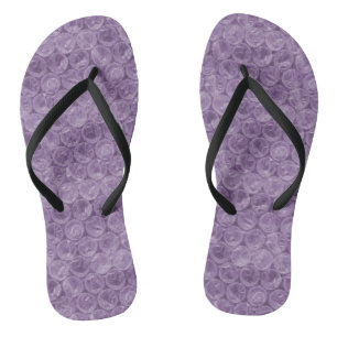 Tongs Motif d'enveloppement de bulle violette