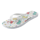 Tongs motif des créatures marines (Incliné)