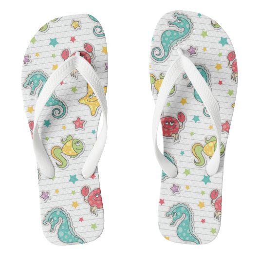 Tongs motif des créatures marines (Semelle)