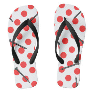 Tongs motif des ongles et des points