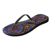 Tongs Motif d'impression Leopard et Zebra (Incliné)