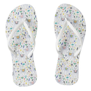 Tongs Motif Doodle Alpaca