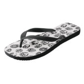 Tongs Motif Doodle Owl (Incliné)